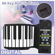 61/88 Key Roll Up Digital Tone Electronic Soft Keyboard Piano Silicon Flexible Roll Up Piano Kids Gi