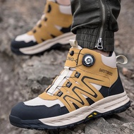 Rotating Button Safety Shoes Men 6kV Insulating Shoes Composite Toe Work Sneakers Puncture-Proof Ind