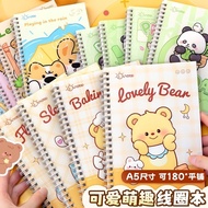 A5 Notebook 38-SheetRing - Notebook - School Notes - Writing Book - A5 Line Notebook [thehanscorner]