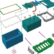 100% ORIGINAL YADEA E8S PRO BATTERY BOX // 50254-DE8S-0200 100% ORIGINAL YADEA E8S PRO