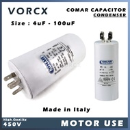 Comar Italy Motor Capacitor Aircond 450VAC Condenser Heavy Duty Use 4uF - 30uF