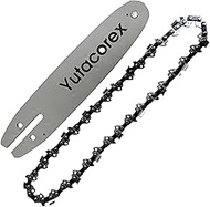 Yutacorex 8inch Guide Bar and Chain Combo,Pole saw Replacement Accessories Fits DEWALT DCPS620M1,DCP