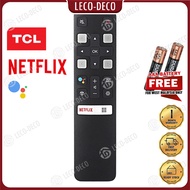 【FREE BATTERY AAA X2 】 TCL Rc802V Smart TV Remote Control Remot Ganti for 65P8S 49S6800Fs 49S6510Fs 