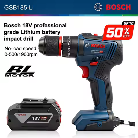 BOSCH GSR 185-LI Wireless Drill Screwdriver for Metal Wood Wall 18V Professional Brushless Motor Pow
