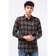 KATUN KEMEJA Original Wrangler Shirt LONG SLEEVE REGULAR CAL.. 05p22 Plaid Men's Shirt Cotton Flanne
