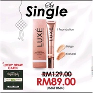 LUCKY DRAW 100ORIGINAL LUXE FOUNDATION HQ⚡LUXE FOUNDATIONLUXE PERFECT COVER FOUNDATION  ALAT MAKE UP