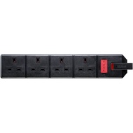 PERMAPLUG 4 Gang 13A Trailing Socket – 3 Pin 4 Way UK Plug Socket