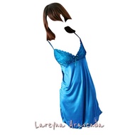 Lareyna Aravenda Sleeveless Satin Lingerie + Cd Set Mini Daster Model Lg009
