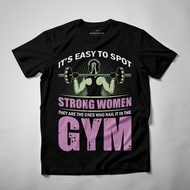 Strong Woman Gym - Repetition T-Shirt Gym Design