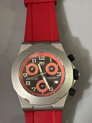 technomarine red chrono watch