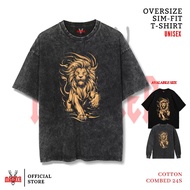 MACDEER ANIMAL PREDATOR T-shirt Oversize slimfit washed tshirt longsleeve black animal t-shirt ANIMA