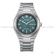 CITIZEN AW0130-85X ZENSHIN Day Date Eco-Drive 39.5mm Titanium Green