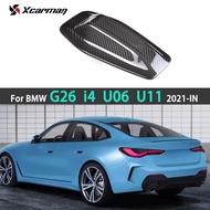 Dry Carbon Roof Shark Fin Antenna Cover Trim Sticker For BMW G26 4-door / i4 / Active Tourer U06 / X