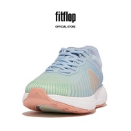 FitFlop FFRUNNER Women's Ombre-Edition Mesh Running Trainers - Skywash Blue/Sagebrush/Blushy (HF3-B1