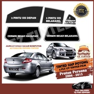 Proton Persona lama 2006-2015_Tinted Kereta_2PLY UV Film_Hitam_Siap Potong/Car Tinted/Tinted Kereta/