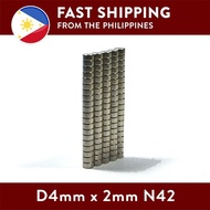 Magnet Manila D4mm X 2mm N42 Strong Neodymium Super Magnet Strong Magnet