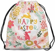 Drawstring Backpack Bag Flamingos Lightweight Backpack Soccer Ball Bag Suitable for Sports Beach Sto