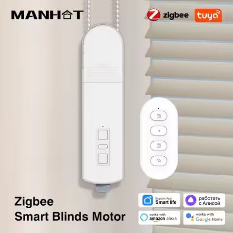 Tuya Smart Zigbee DIY Motorized Chain Electric Curtain Motor Roller Blinds Shade Shutter Drive RF Re