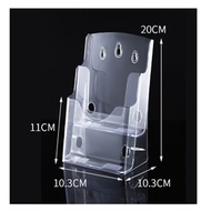 Acrylic Brochure Holder Acrylic Literature Display Clear Flyer Stand Rack for A6 Card Holder Magazin