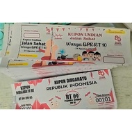 CUSTOM COUPON SIZE 15 X 5.5 cm WITH TORN HOLES