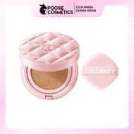 Cushion chống nắng SPF50+ PA++++ Colorkey 11g mỏng nhẹ mịn màng bền màu suốt 24h