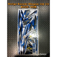 Stripe Sticker Cover Set Suzuki Shogun RR 125 (1) BLUE OEM