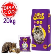BOLT 20KG pakan makanan kucing bolt 20kg kible ikan murah promo gratis ongkir