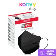 CURESYS 3D V Fit Mask 20pcs #Black เคียวร์ซิส หน้ากากอนามัยทรงวีฟิต แผ่นกรอง 3 ชั้น สีดำ