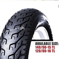 VIVA FT 18 R 18R 120/80-16 140/90-15 TUBELESS MOTORCYCLE TYRE TAYAR