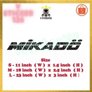 MIKADO THAILAND DESIGN CAR STICKER