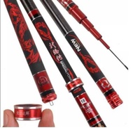 Joran tegek Juxing Merah Uk 360-540cm Kuat Kaku dan ringan Import Murah Berkualitas