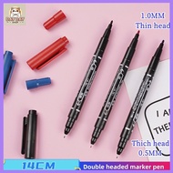 COD Permanent 2 Head Marker Pen with Fine and Extra Fine Points School Office Double Head Marker Pen