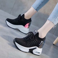 DNY Sepatu Putih Wanita Import Sepatu Cewek Sneakers Tinggi Terbaru  Olahraga Jalan Modis SP-145
