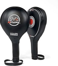 RIVAL Boxing Power Paddles Mitts Premium Leather Training Coach Pads Pair