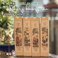 [Combo of 4 Boxes] Phuc An Nhien Toothless Incense – 80 Sticks / Box 14cm Long – Cinnamon, Herb, Ngo