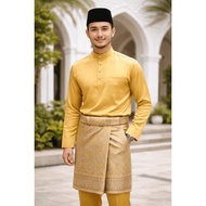 Bonus Songket + Peci Set, Traditional Malay Clothes II, Men's Wedding Ceremony Clothes - Luxurious &