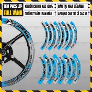 DAYTONA AMG Model Rim Sealing Sticker | FullV05 | High Quality, Waterproof, Durable Wheel Rim Decal