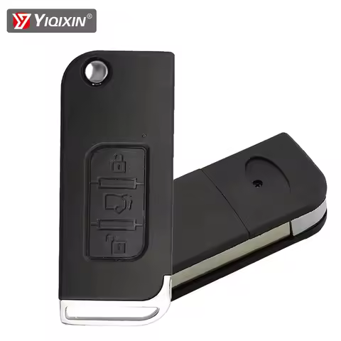 3 Buttons Remote Car Key Shell Cover Case For Indian Mahindra Roger XUV Key Fob Housing Folding Repl