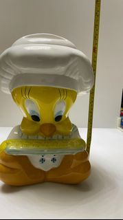 華納樂一通 tweety 崔弟 14寸陶瓷公仔存錢罐 置物盒