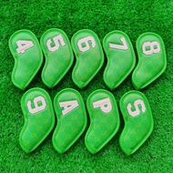 Golf club cover, magnet closure iron cover 9 pack club head cover