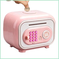 Atm Bank for Kids Real Coin Cash ATM Machine Toy Electronic Money Bank with Code and Fingerprint Pas