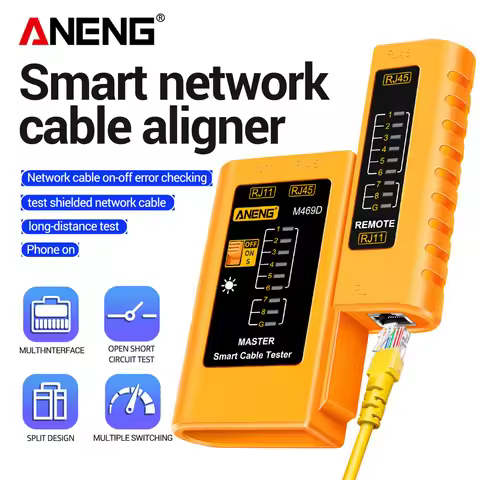 Cable Lan Tester Network Cable Lan RJ45 RJ11 RJ12 CAT5 UTP LAN Cable Tester Networking Tool Network 