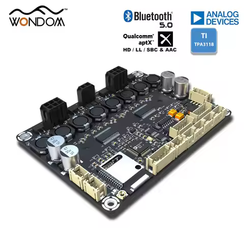 WONDOM JAB4 - 4 X 30 WATT CLASS D AUDIO AMPLIFIER BOARD W ADAU1701 DSP & BLUETOOTH VER5.0 FOR AUDIO 