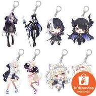 VTuber Hololive Resmi karakter Fuwawa Abyssgard Mococo Abyssgard mini Akrik çanta anahtarlı ̣ıe Anim