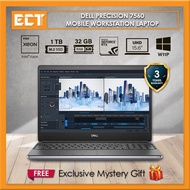 Dell Precision 7560 Mobile Workstation Laptop (Xeon W-11955M 5.0Ghz,1TB SSD,32GB,15.6"UHD,QD RTX A20