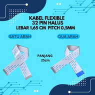 Flexible cable 32 pin smooth 0.5mm width 1.65cm length 5 cm to 50 cm one way and two directions