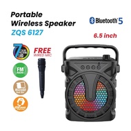 3inch Wireless Portable Bluetooth Speaker 3D Outdoor LED Light Subwoofer Wireless Speaker Mini Bluetooth Speaker Portable Speaker Party Karaoke Speaker Pembesar Suara Bluetooth Mudah Gadgets