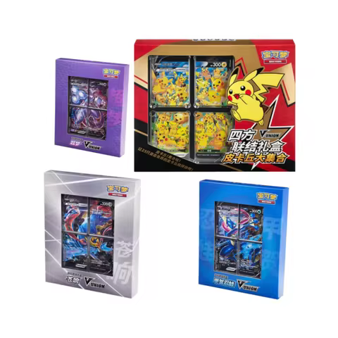 Pokemon Ptcg Pikachu V Union Trading Card Game Authentic Four Connection Gift Box Simplified Chinese