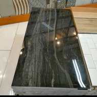 granit lantai/ dinding 60x120 ashford blck Valentino Gres motif marmer