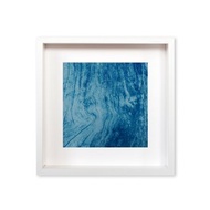 【攝影藝術】藍色攝影掛畫/樹皮掛畫/餐廳掛畫/木框/日本製